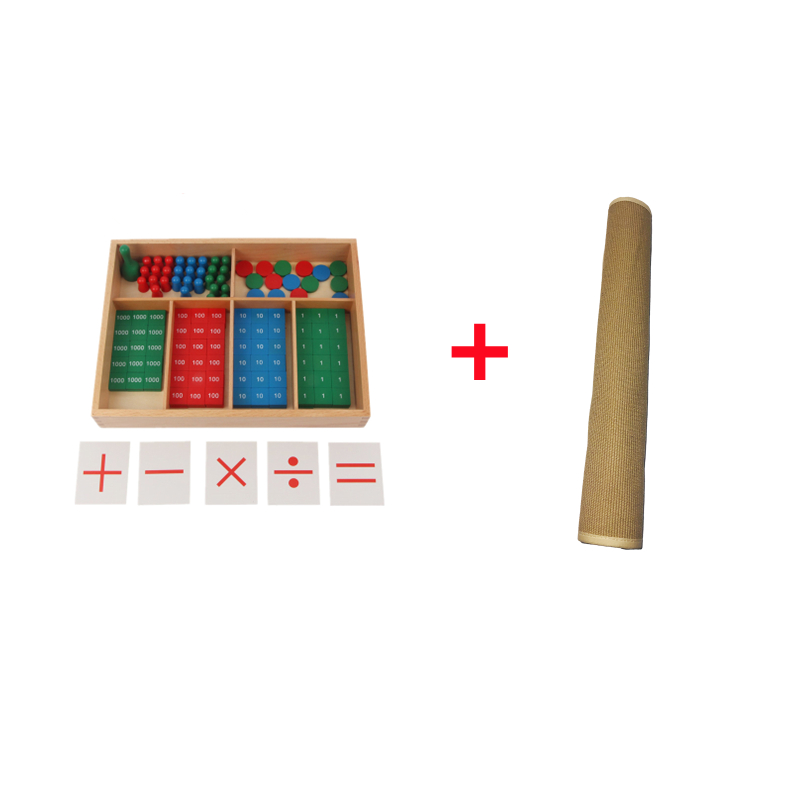 Kids Education Tools - Montessori matematik oyuncaklar damga oyunu çocuklar