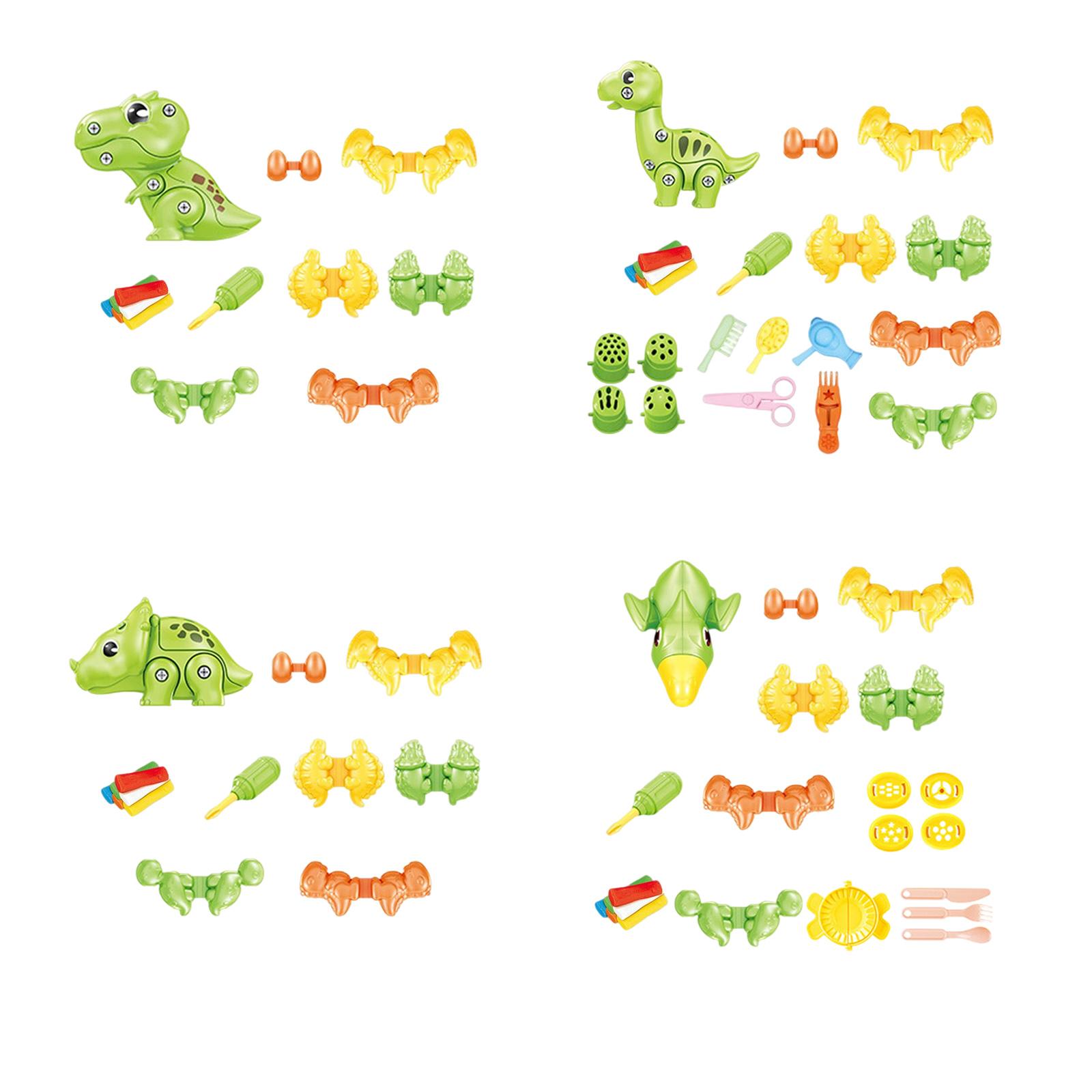 Kids Education Tools - Dinozor Eğlenceli Renkli Çamur Çocuklar Eğitici