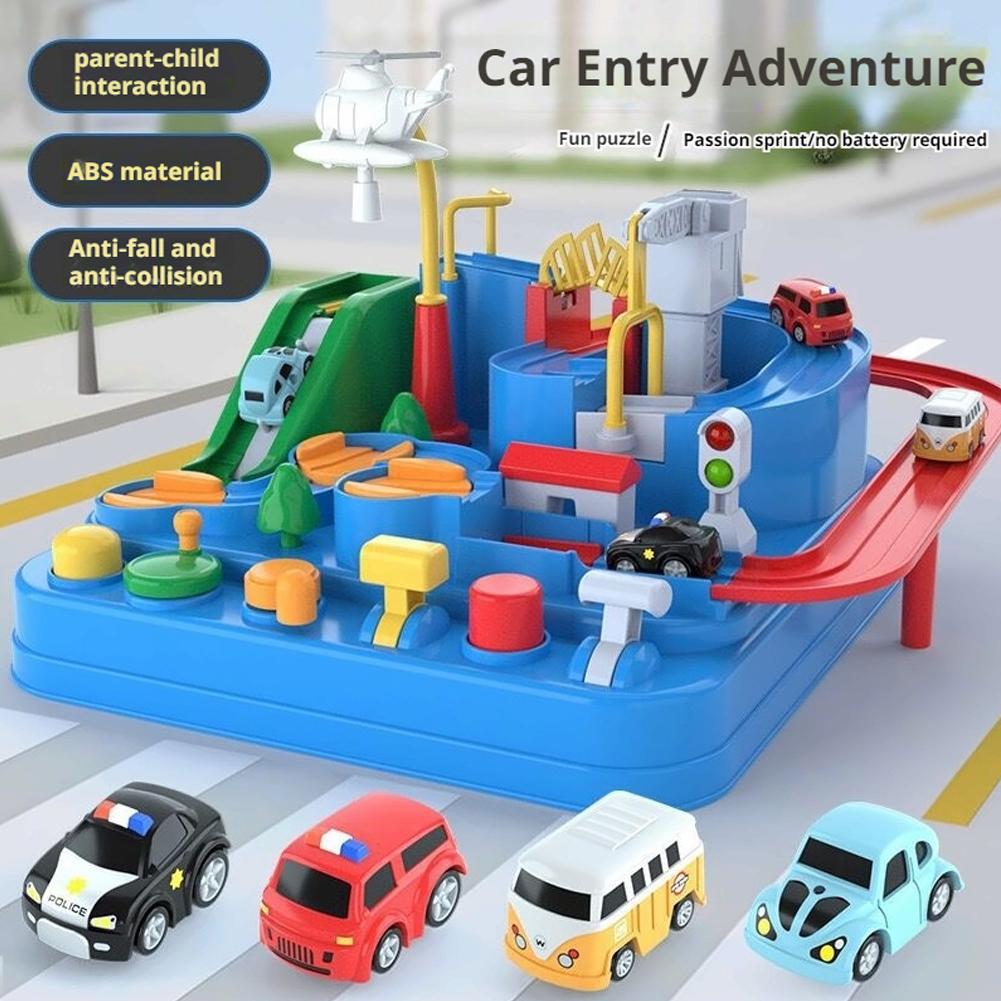 Kids Educational Gadget - Yarış Demiryolu Arabası Model Tren Raylı