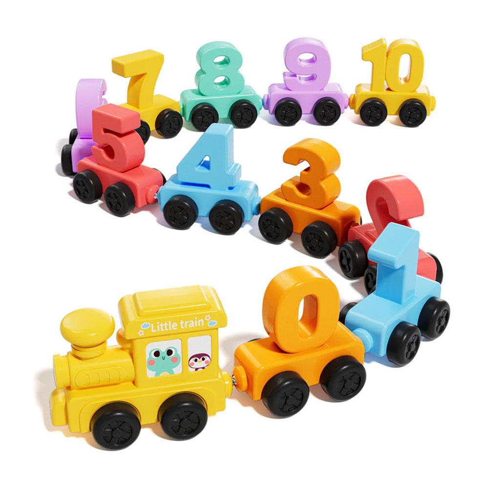 Kids Educational Gadget - Montessori Eğitici Oyuncak Tren Seti Ahşap