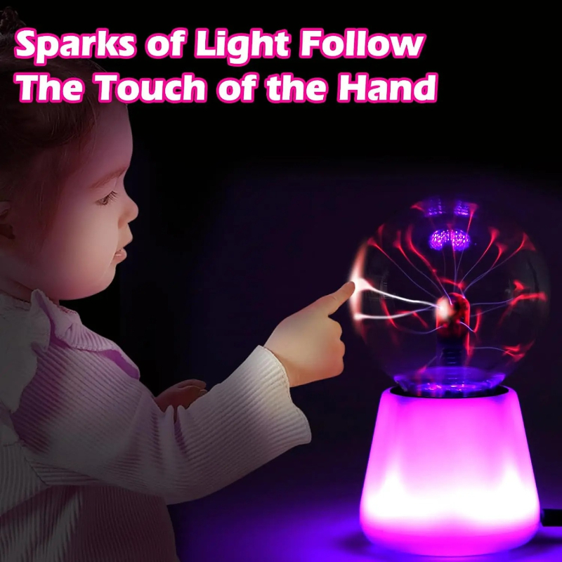 Globe Interactive Light - Plazma Topu Lambası İnteraktif Dokunmatik Şimşek