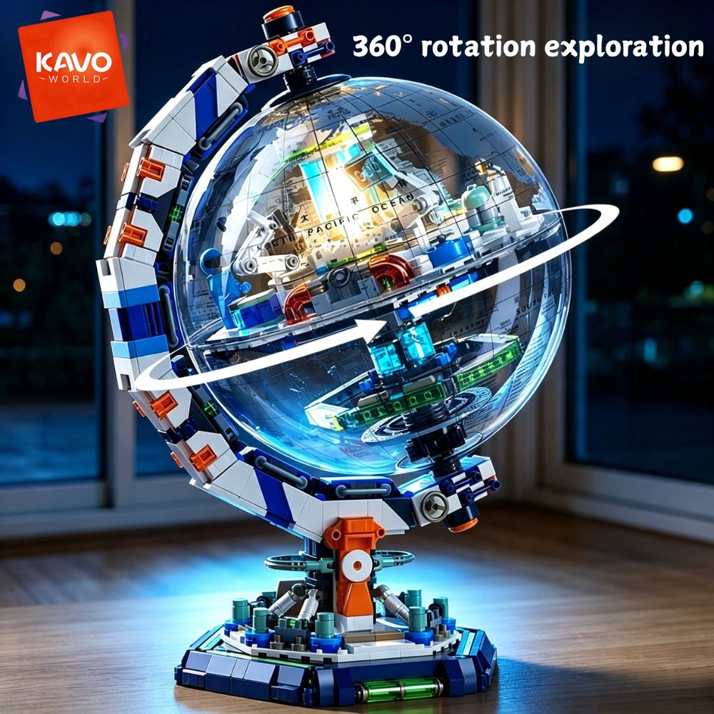 Globe Interactive Light - KAVOWORLD 1793 Parça Uzay İstasyonu Yapım