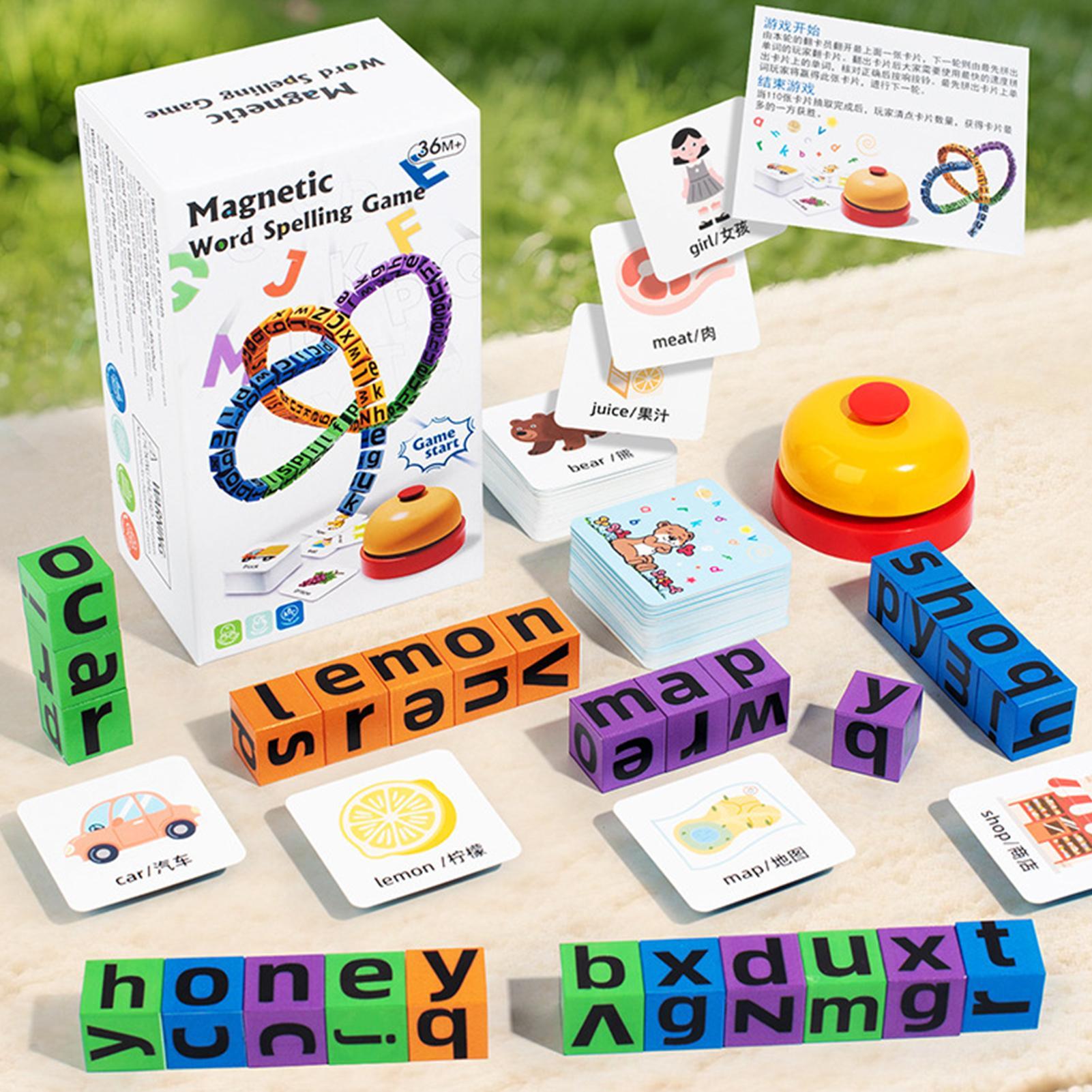 Sight Word Game - Alfabe Mıknatısları Kelime Yazım Oyunu Seti