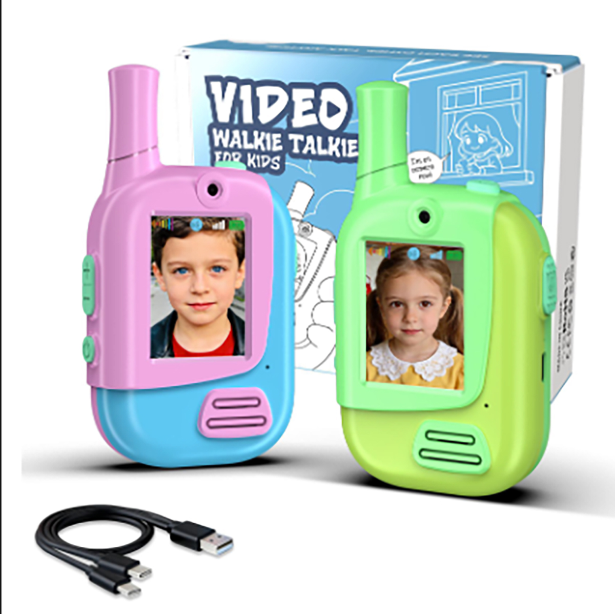Kids Education Video - 2'li Paket Şarj Edilebilir Çocuklar İçin
