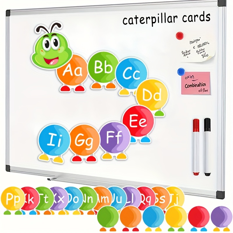 Sight Word Game - 13/33 Adet Alfabe Flaş Kartları, Tırtıl