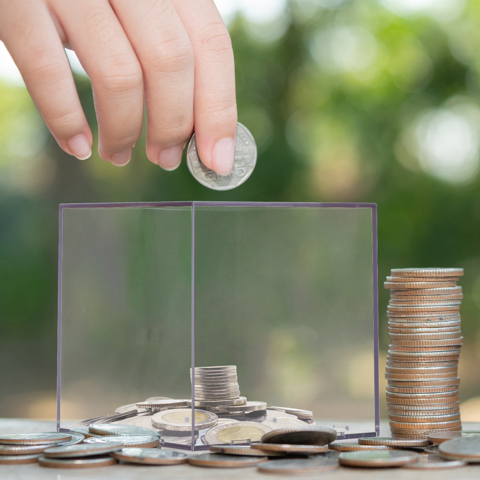 Şeffaf Akrilik Küp Tasarruf Ba - Kids Education Savings incelemesi ve fiyatı