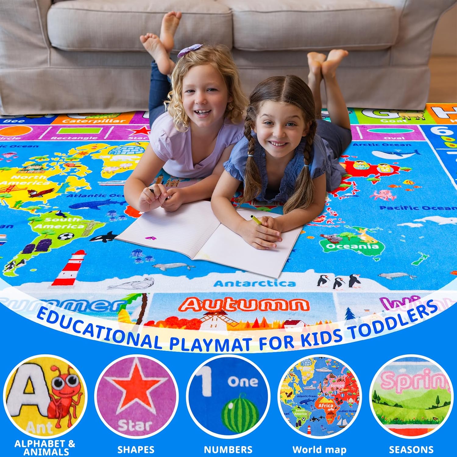 Eğlenceli Karikatür Harfli Çoc - Kids Education World incelemesi ve fiyatı